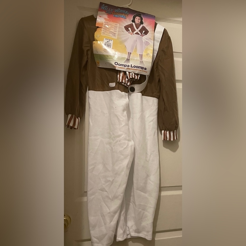Oompa Loompa Kids Halloween Costume - Brown & White